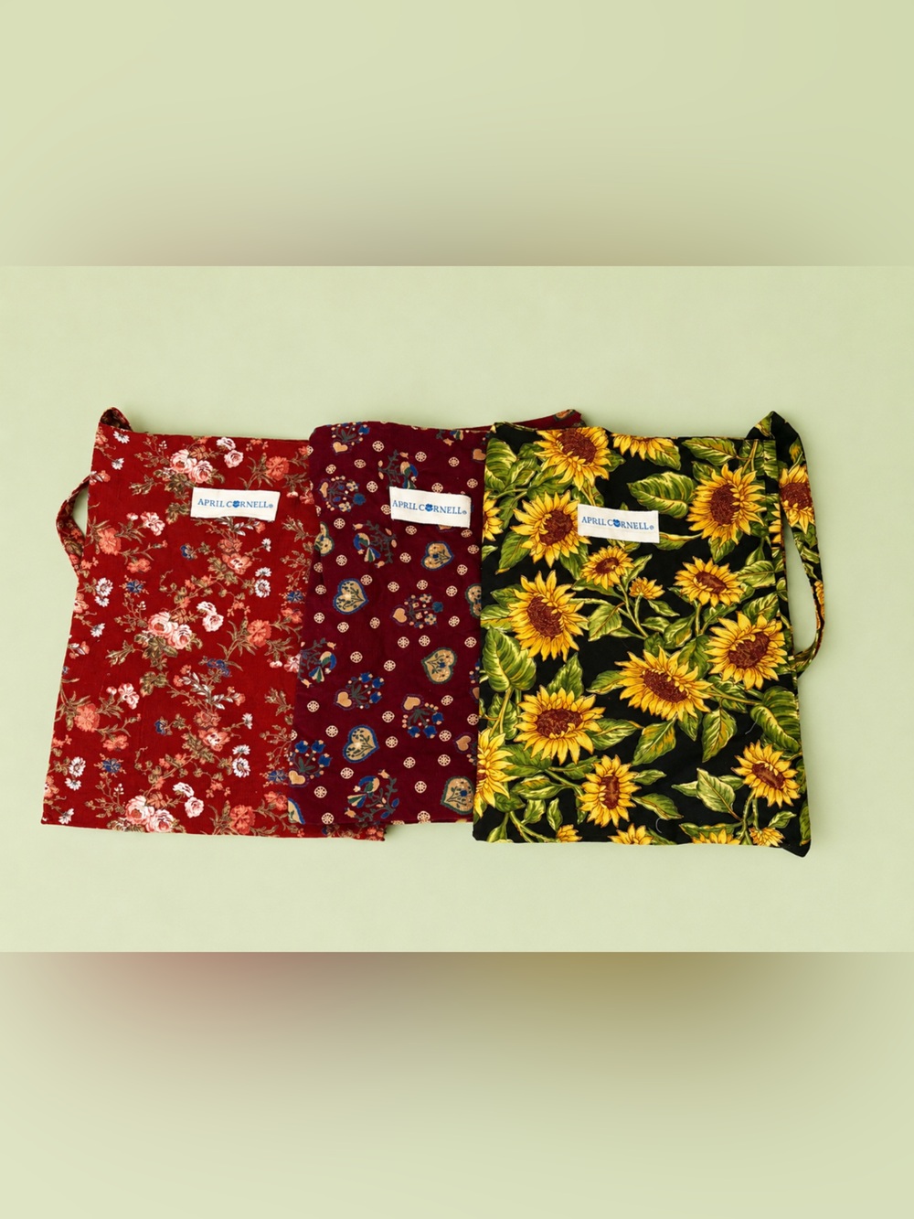 April Cornell Floral Tote Market Bag set of 3